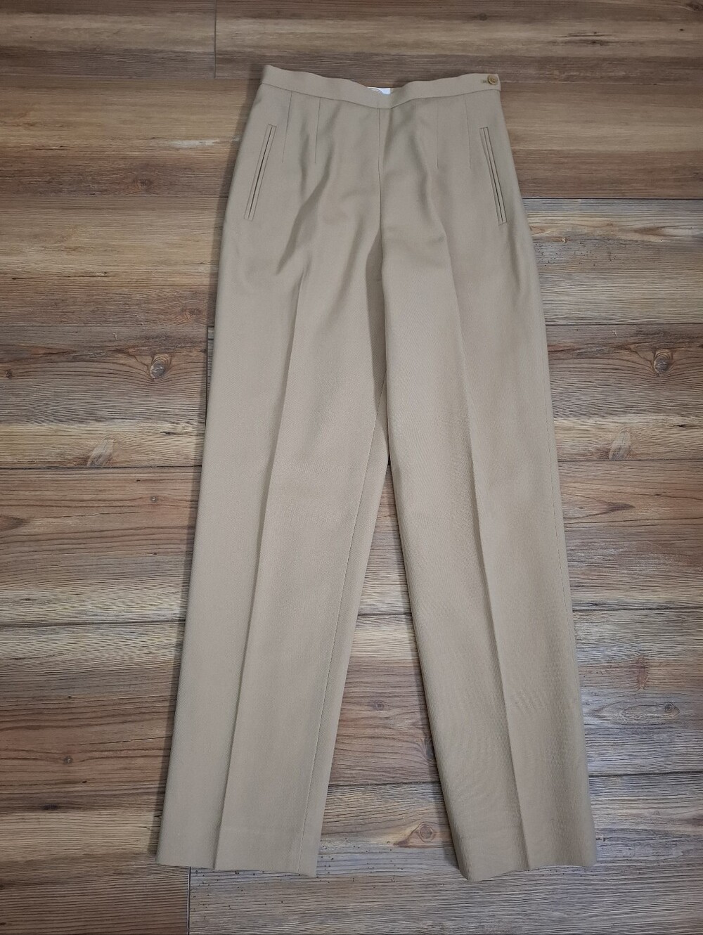 Talbots Petite Wool Dress Pants Women's 2 Tan
